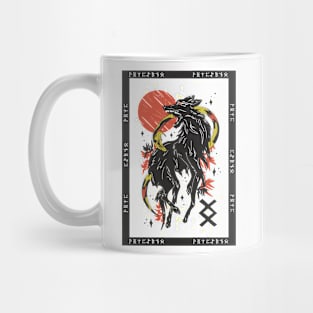 Fierce Wolf vs. Snake Mug